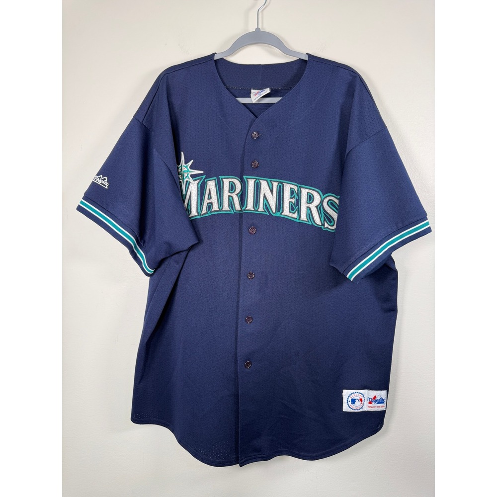 Seattle Mariners Majestic Jersey Mens XXL Navy MLB Baseball 24 Ken Griffey Jr